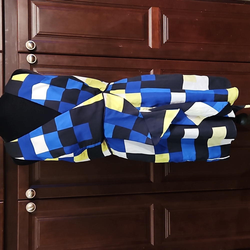 Milly Rectangle Print Anita Cascade Dress size 10